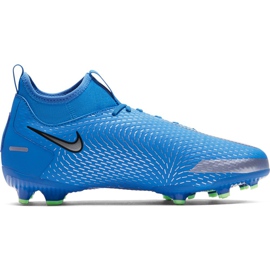 Chuteiras Nike Phantom Gt Academy Df FG / MG Junior CW6694 400 azul azul