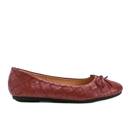 Bailarinas Kaiden trançadas vermelhas vermelho