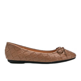 Bailarinas Kaiden trançadas bege