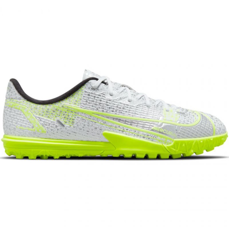 Chuteiras Nike Mercurial Vapor 14 Academy Tf Jr CV0822-107 multicolorido branco Chuteiras Nike Mercurial Vapor 14 Academy Tf Jr CV0822-107 multicolorido branco