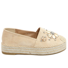 Alpercatas bege com conchas 2798 Beige