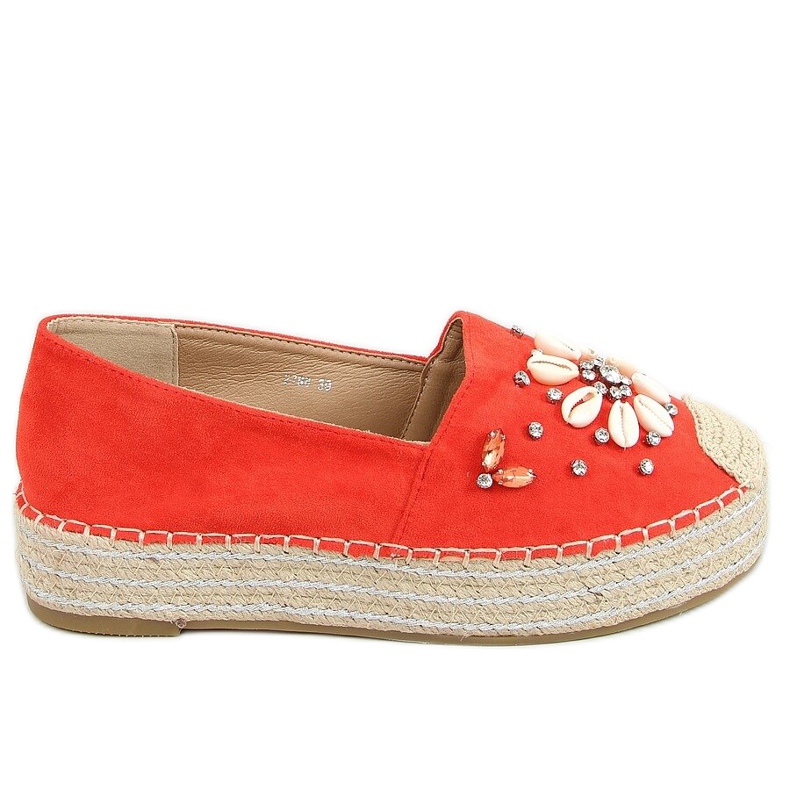 Alpercatas laranja com conchas 2798 Orange