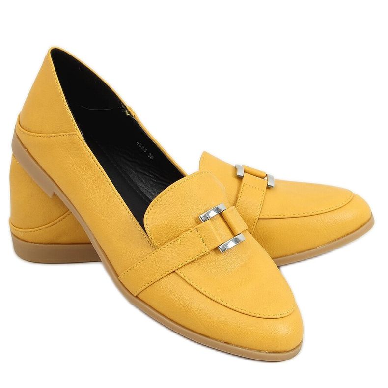 Mocassins de mel feminino 4585 Amarelo