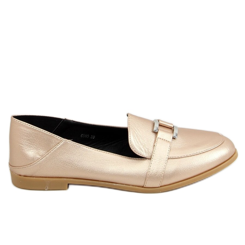 Mocassins femininos ouro 4585 Gold dourado