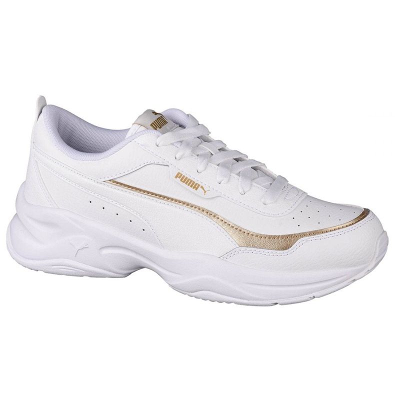 Sapatos Puma Cilia Mode Lux W 375732 02 branco dourado