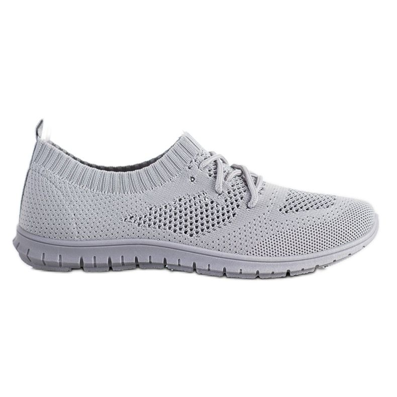 SHELOVET Tênis cinza perfurado