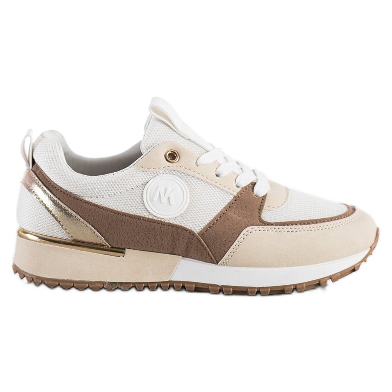 SHELOVET Tênis BRANCOS E BEGE da moda