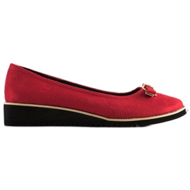Goodin sapatos vermelhos com um laço