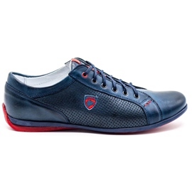 Joker Sapatos casuais masculinos 295 azul marinho vermelho azul-marinho