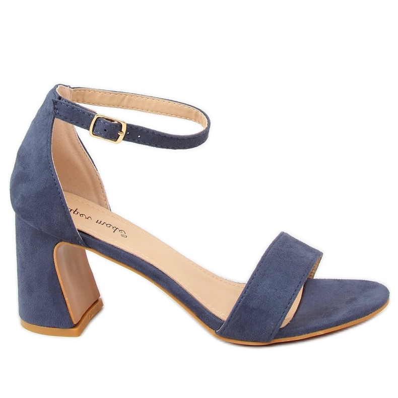 Sandálias de salto alto azuis 8741 Blue azul