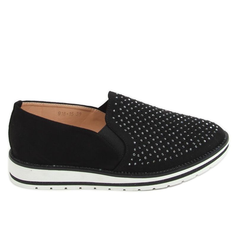 Sapatos pretos abertos 918-15 pretos