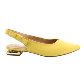 Filippo Bombas amarelas com salto aberto FIILI PPO DP2092 / 21 YL dourado