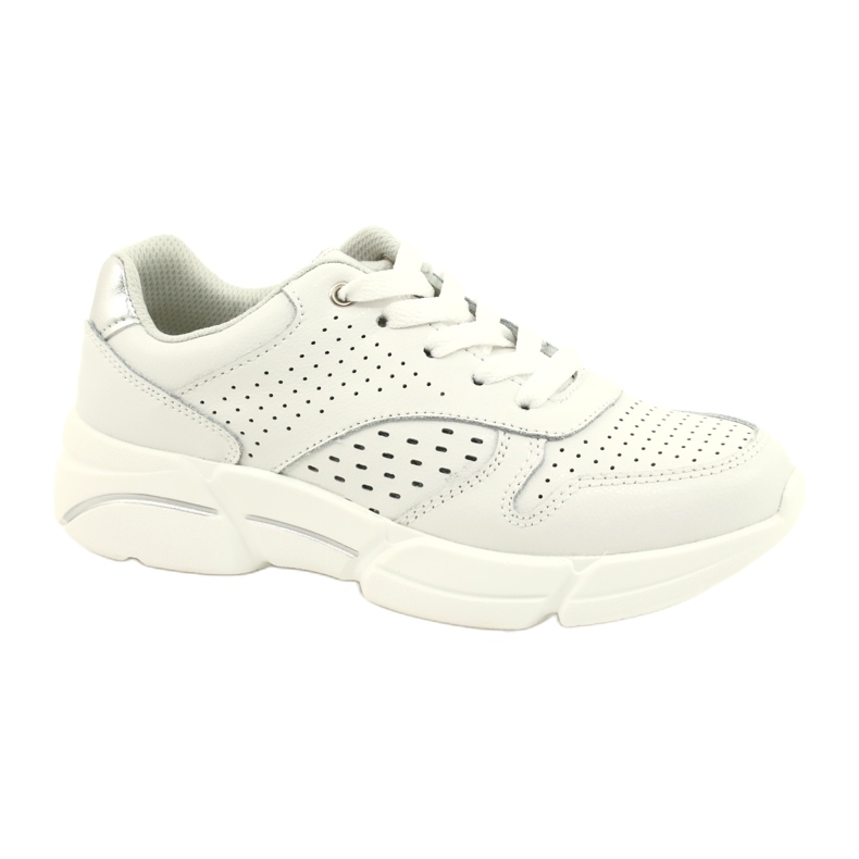 Calçados esportivos femininos de couro branco FILIPPO DP2156/21 WH