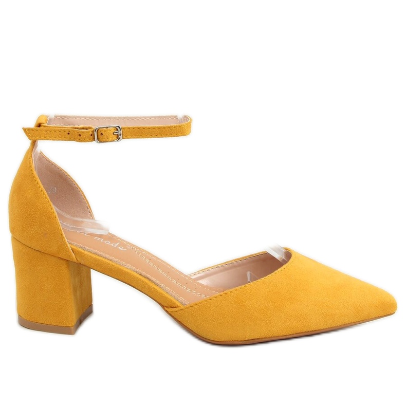 Sapatos abertos mel 7584 amarelo