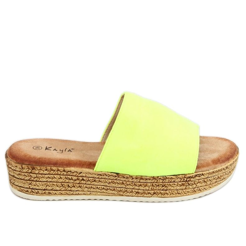 Chinelos amarelos feminino 38846 amarelo fluorescente