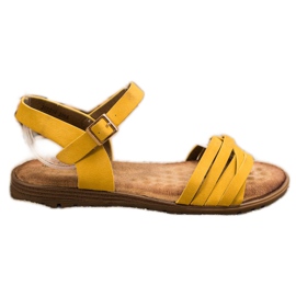 Evento Sandálias Clássicas Com Fivela amarelo