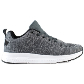 SHELOVET Tênis leves com cordões cinza