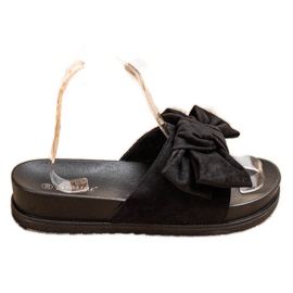 Seastar Chinelos com laço preto Seastar Chinelos com laço preto