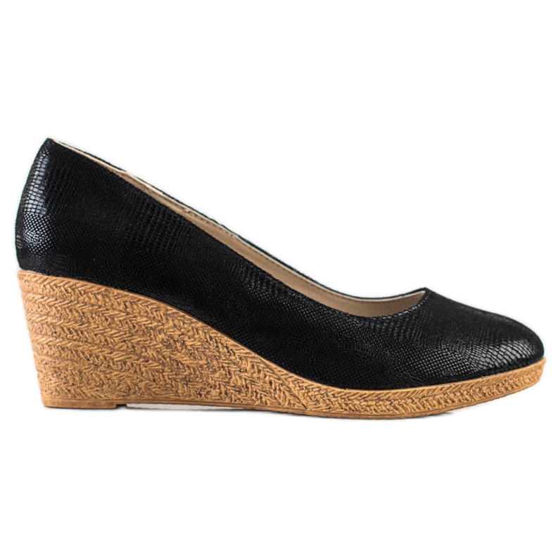 Goodin Bombas de cunha leve preto