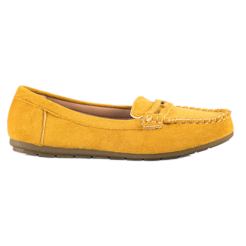 Super Me Mocassins de camurça amarela amarelo