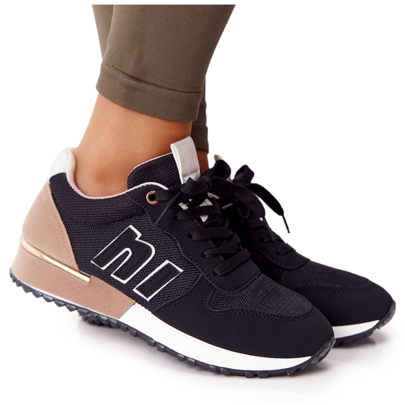 Calçado desportivo feminino Ténis Black Maddie castanho preto