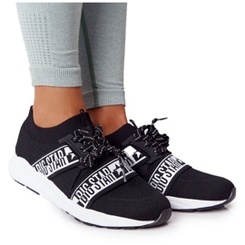 Sapatos esportivos femininos Memory Foam Big Star HH274359 Preto branco Sapatos esportivos femininos Memory Foam Big Star HH274359 Preto branco