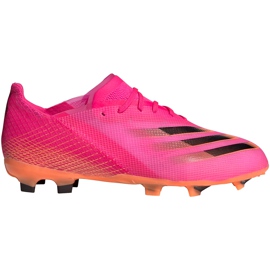 Chuteiras Adidas X Ghosted.1 Fg Jr FW6956 rosa
