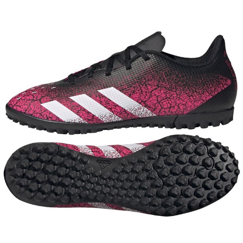 Chuteiras Adidas Predator Freak .4 Tf M FW7525 multicolorido rosas e roxos