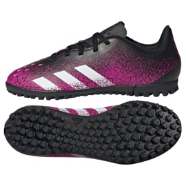Chuteiras Adidas Predator Freak .4 Tf Jr FW7537 multicolorido rosa