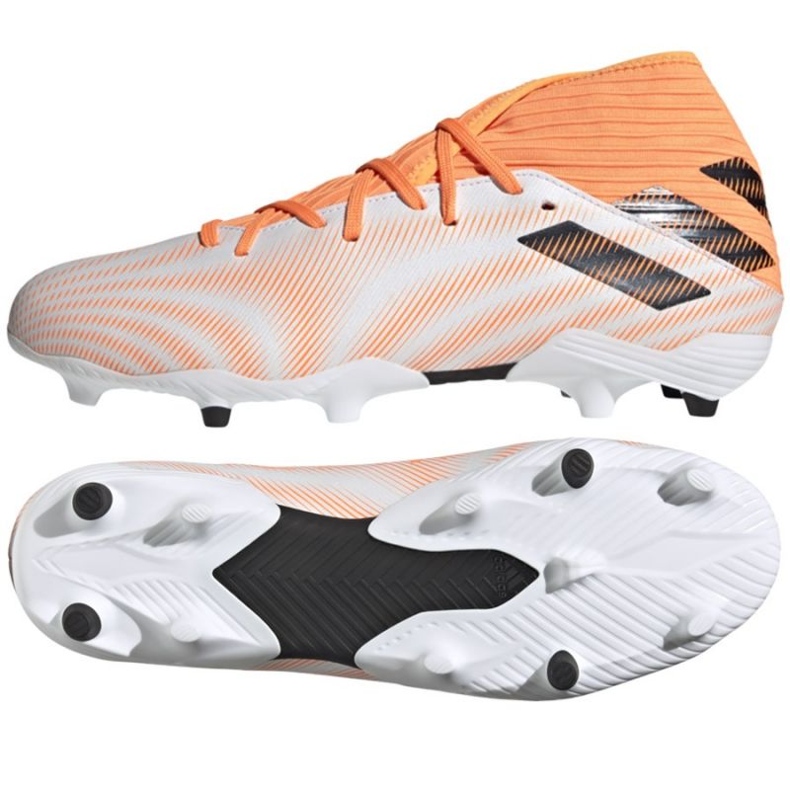 Chuteiras Adidas Nemeziz.3 Fg M FW7350 laranja, branco branco