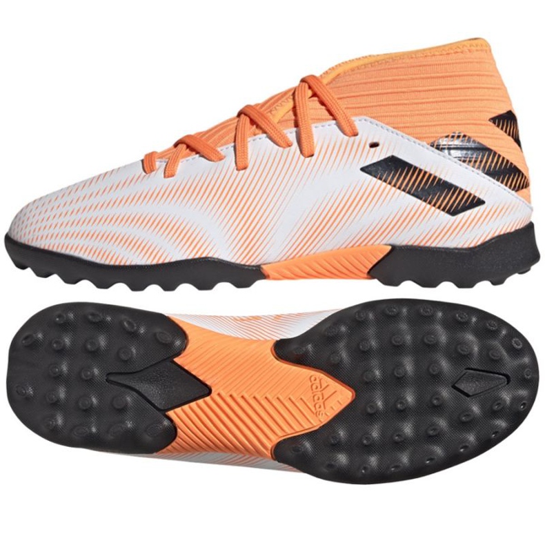 Chuteiras Adidas Nemeziz.3 Tf Jr FW7361 multicolorido branco Chuteiras Adidas Nemeziz.3 Tf Jr FW7361 multicolorido branco