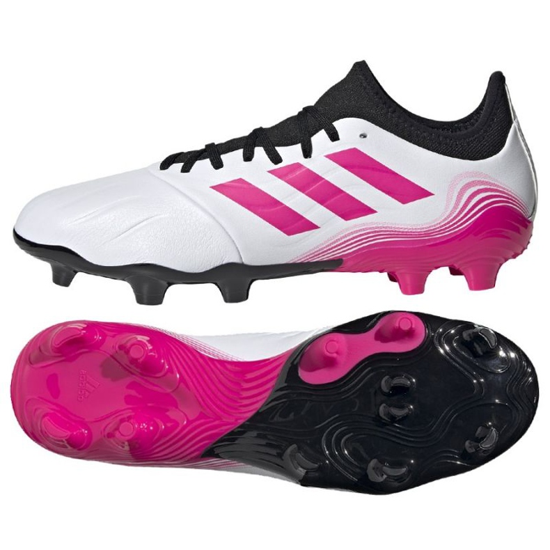 Chuteiras Adidas Copa Sense.3 Fg M FW7934 azul marinho, branco, rosa branco