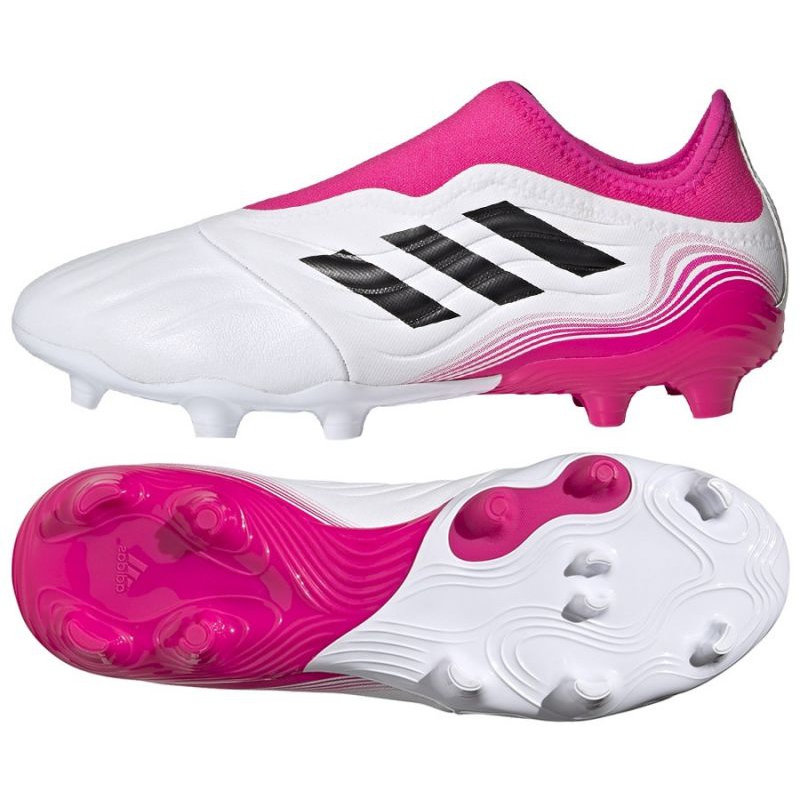 Chuteiras Adidas Copa Sense.3 Ll Fg M FW7268 azul marinho branco rosa branco KeeShoes
