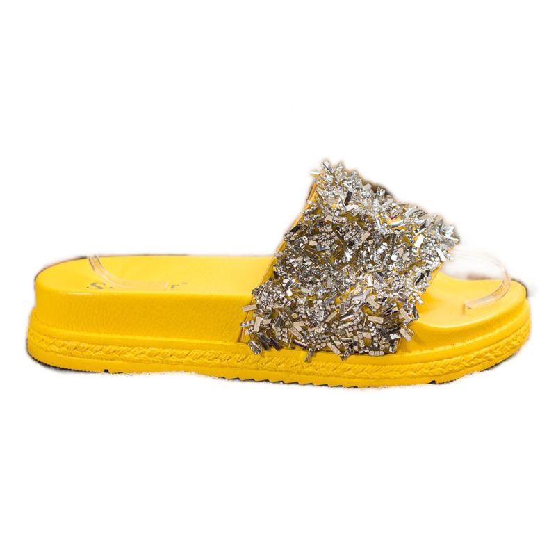 Seastar chinelos de cristal da moda prata Seastar chinelos de cristal da moda prata