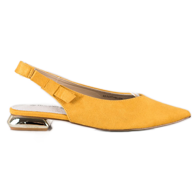 Goodin Bombas elegantes no Spitz amarelo