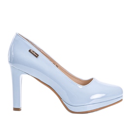 Bombas azuis na plataforma Melody azul