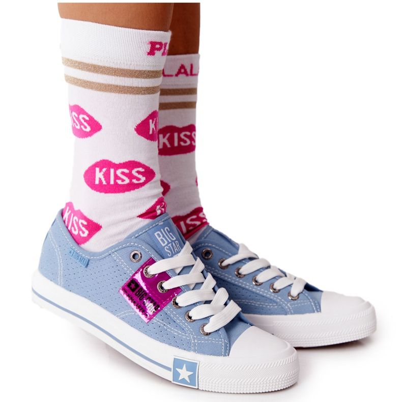 Tênis Openwork Feminino Big Star FF274037 Azul
