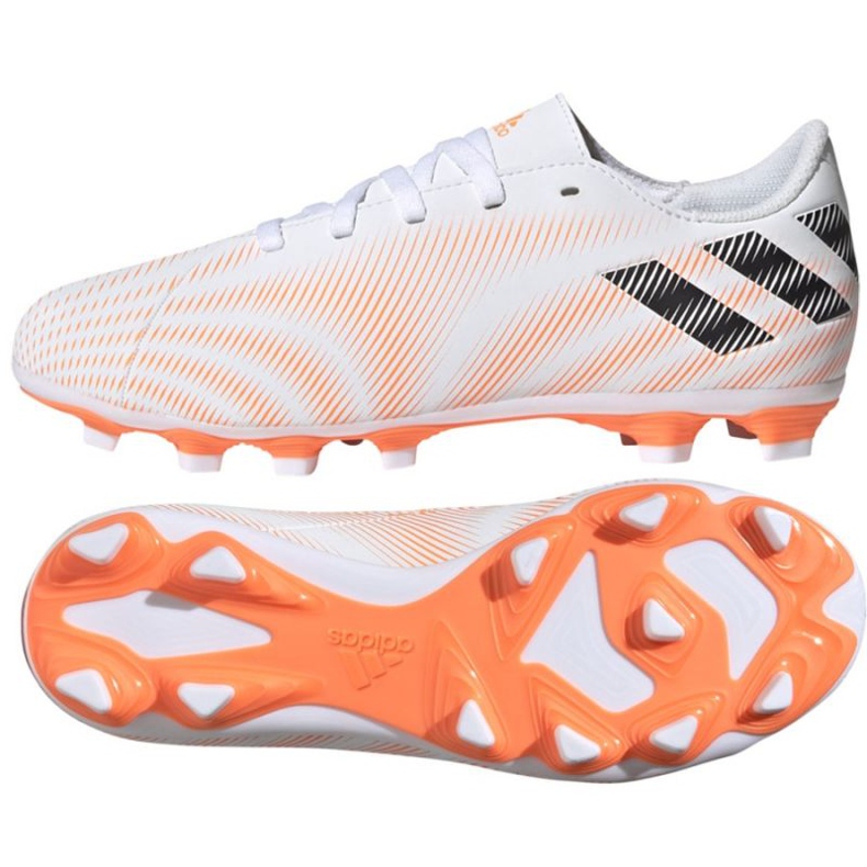 Chuteiras Adidas Nemeziz.4 FxG Jr FW7363 multicolorido branco