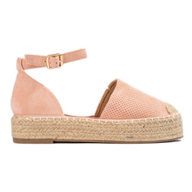 SHELOVET Alpargatas com fivela rosa