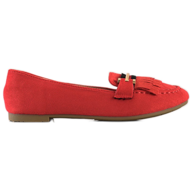 Anesia Paris Mocassins elegantes vermelho