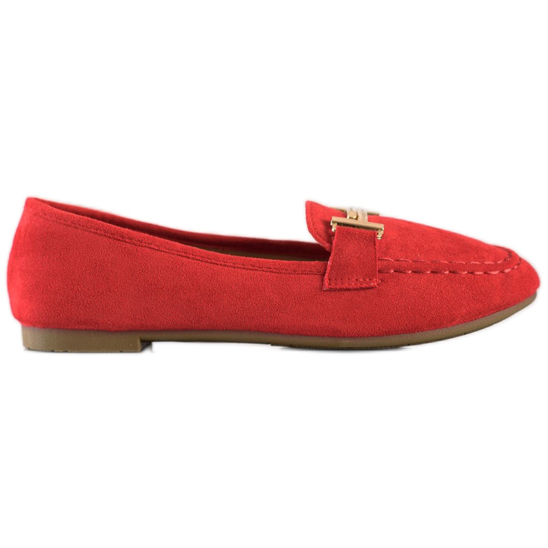Anesia Paris Mocassins elegantes vermelho