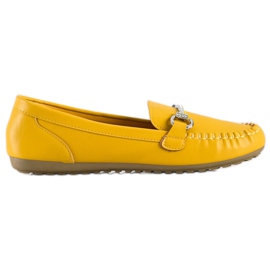 Queentina Mocassins Elegantes Com Zircônia Cúbica amarelo