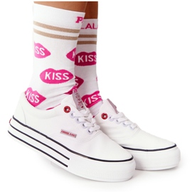 Tênis feminino com plataforma cross jeans FF2R4001C branco