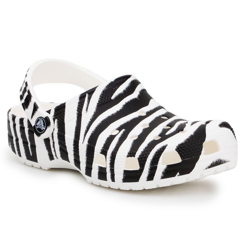 Clog Crocs Classic Animal Print W 206676-1DE branco preto
