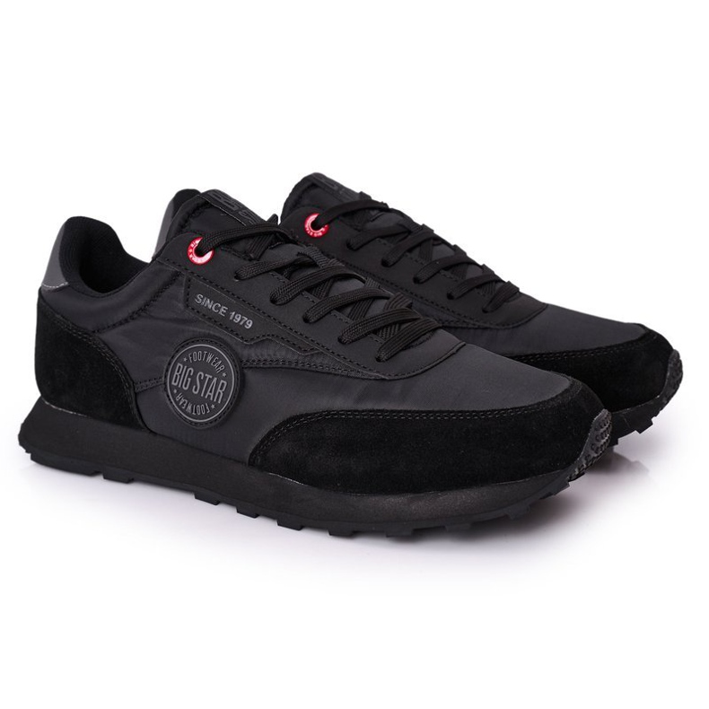 Sapatos esportivos masculinos Memory Foam Big Star HH174250 Preto