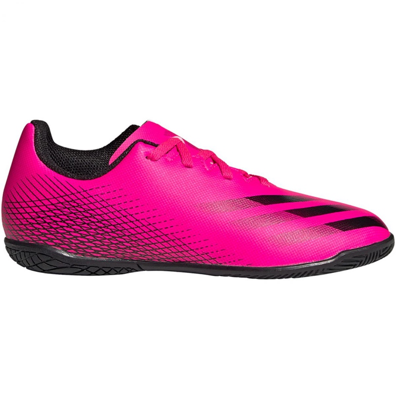 Chuteiras Adidas X Ghosted.4 In Jr FW6922 multicolorido rosa Chuteiras Adidas X Ghosted.4 In Jr FW6922 multicolorido rosa