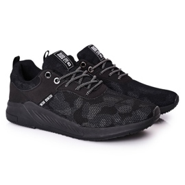 Sapatos esportivos masculinos Memory Foam Big Star HH174141 preto