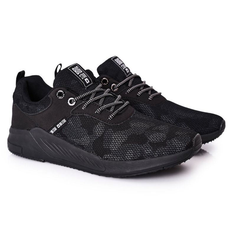 Sapatos esportivos masculinos Memory Foam Big Star HH174141 preto