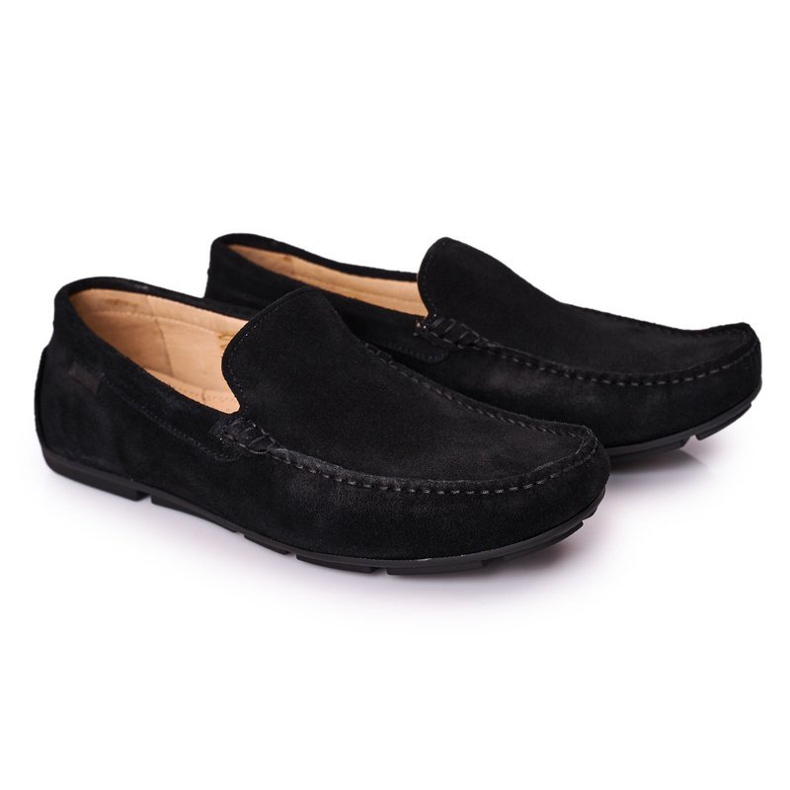 Mocassins casuais de camurça GOE HH1N4080 pretos