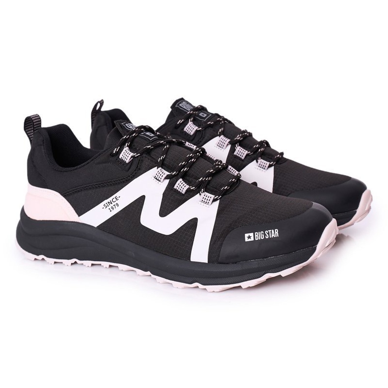 Sapatos esportivos masculinos Memory Foam Big Star HH174088 Preto